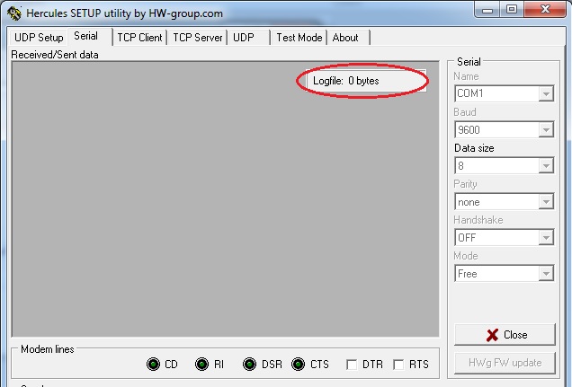 Log to file show Byte